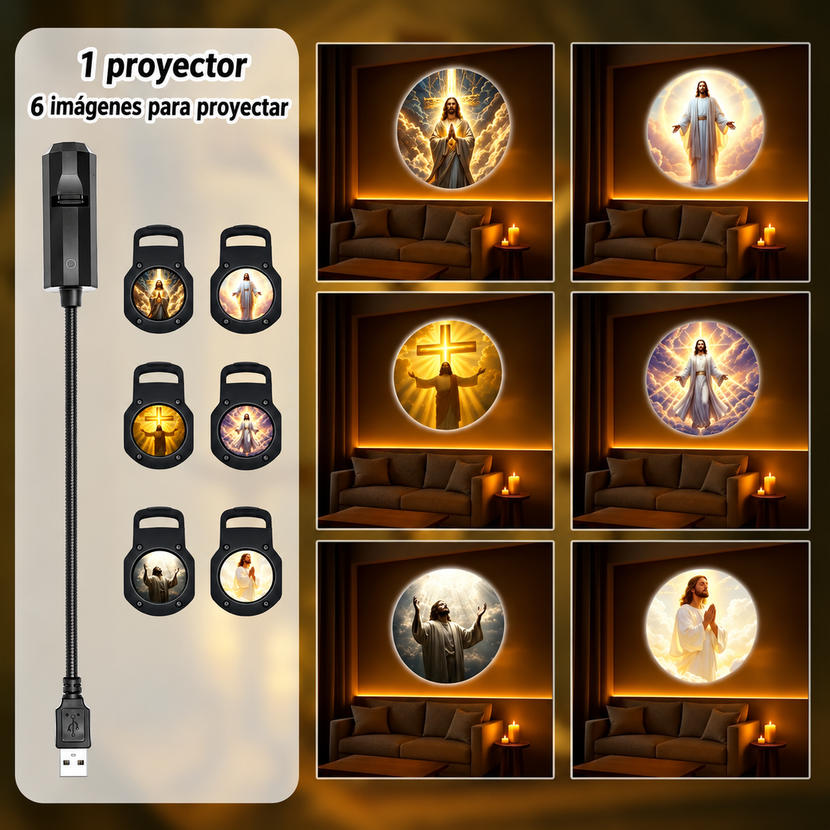 ORREN™ — Proyector Luz de Fe