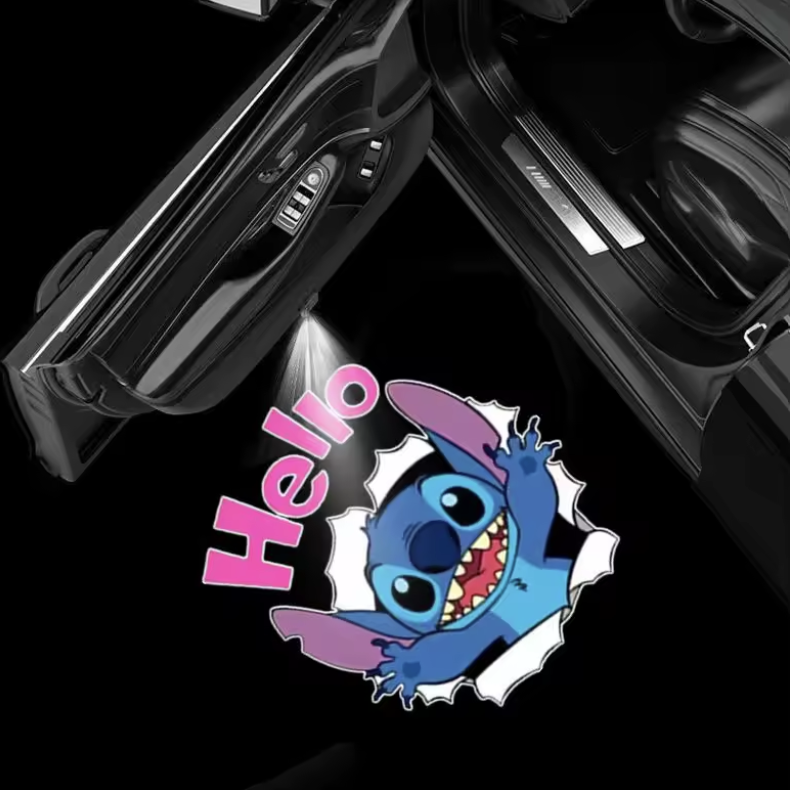 Stitch Welcome Light Car Door