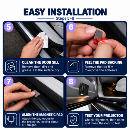 Stitch Welcome Light Car Door